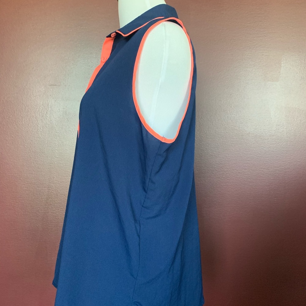 One clothing navy & coral tank top - Picture 3 of 6